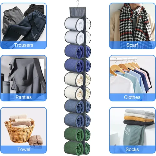 Miniatura 4 de Organizador de leggings colgantes, organizador de almacenamiento de leggings, organizador de leggings para armario, organizador de yoga