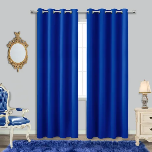 Miniatura 44 de Cortinas opacas de 72 pulgadas extra anchas para dormitorio, puerta corrediza de vidrio y patio, 2 paneles con ojales para oscurecer ventana grande