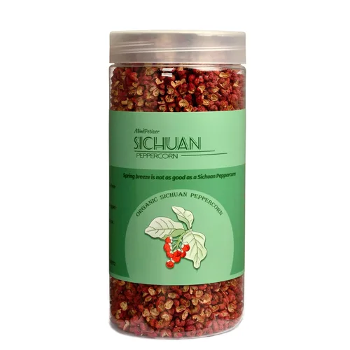 Miniatura 9 de Sichuan - Granos de pimienta enteros orgánicos de 4 onzas, auténticos granos de pimienta roja Szechuan para recambio de molinillo, condimento fresco