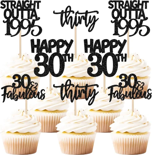 Miniatura 11 de Paquete de 24 adornos para cupcakes Straight Outta 2012 Happy 13th Birthday Thireen Awesome Since 2012, 13 fabulosas decoraciones para tartas
