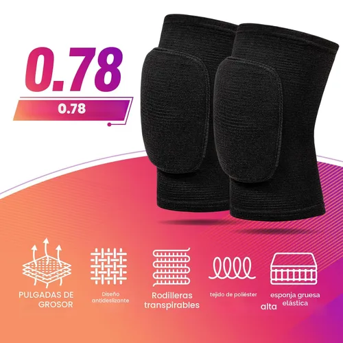 Miniatura 3 de Rodilleras de voleibol para mujeres, hombres, niños y niñas, rodilleras para baloncesto, voleibol, fútbol, baile, yoga, tenis, correr, ciclismo