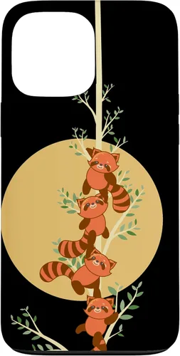 Funda para iPhone 13 Pro Max Cute Red Panda Phone Case Red Panda Lover Case