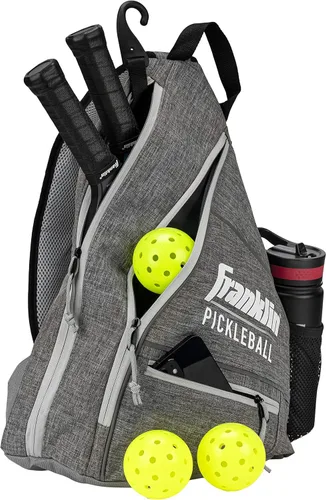 Miniatura 11 de Bolsas de Pickleball Franklin Sports - Mochila de bandolera para equipo + accesorios - Hombres + Mujeres - Capacidad para palas, bolas + accesorios