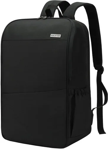 Miniatura 23 de MAXTOP Mochila para computadora portátil de viaje, mochilas de negocios con puerto de carga USB, resistente al agua, mochila para escuela y Negro