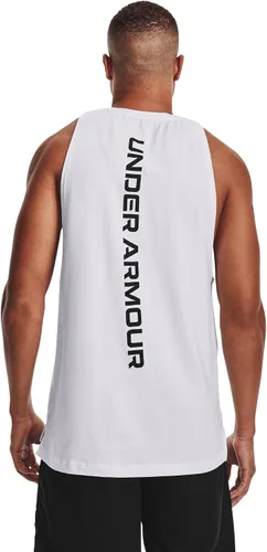 Miniatura 4 de Under Armour Camiseta de Algodón sin Mangas de la Línea Baseline para Hombre