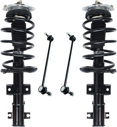 Miniatura 13 de Detroit Axle - Puntales delanteros con resorte helicoidal + enlaces de extremo de barras estabilizadoras de repuesto para Ford Flex Lincoln MKT