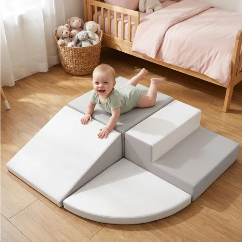 Miniatura 10 de little dove Juego de 4 piezas de juguetes de escalada para niños pequeños de 1 a 3 años, bloques de escalada de espuma para bebés, juguetes