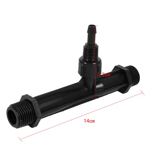Miniatura 3 de Dispositivo de inyectores de fertilizante Venturi de riego Tubo de agua de jardín, inyectores mezcladores Kit de riego de tubo de plástico de riego