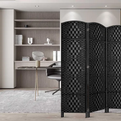 Miniatura 6 de HALLYBEE Separador de habitaciones, separadores de habitaciones y pantallas de privacidad plegables, pantalla de privacidad de 16 pulgadas, 3