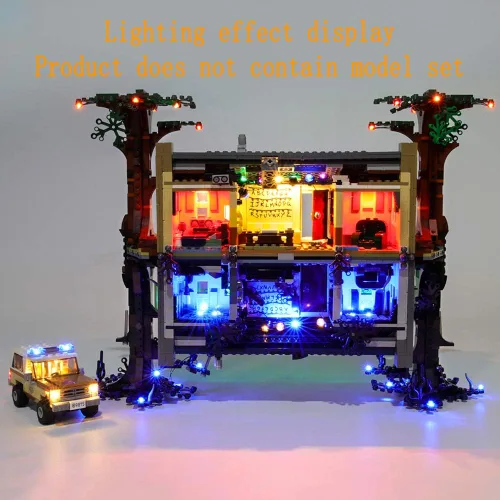 Miniatura 5 de GEAMENT Kit de luces de versión mejorada para Stranger Things The Upside Down - Compatible con el modelo de bloques de construcción Lego 75810