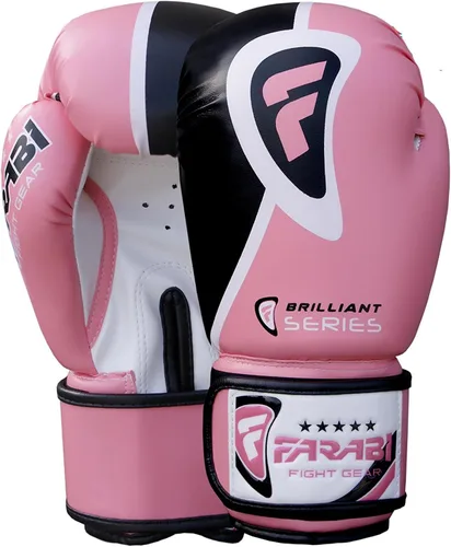 Miniatura 2 de Farabi Guantes de boxeo Pro Fighter Sparring Gym Bag Punching Focus Pad Mitts