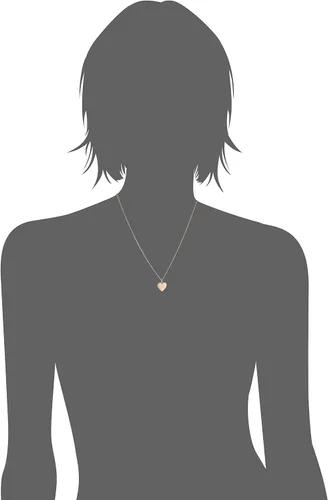 Miniatura 4 de Fossil Collar de cadena con dije de acero inoxidable grabado chapado para mujer