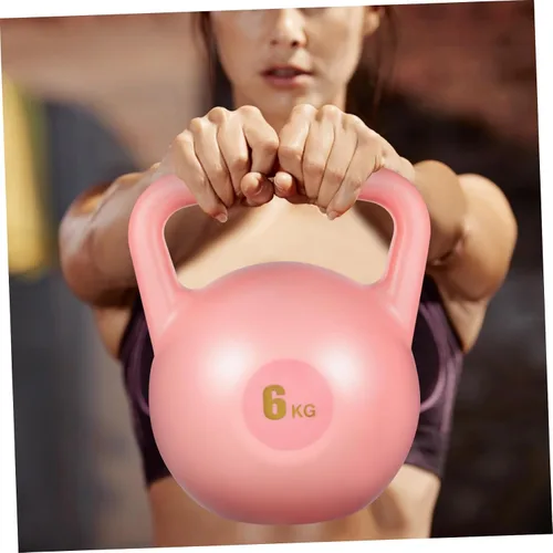 Miniatura 6 de SUPVOX Pesa rusa rellena de agua, peso de polietileno rosa para entrenamiento de fuerza y entrenamientos de gimnasio, equipo de ejercicio de agarre