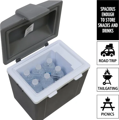 Miniatura 3 de Koolatron Enfriador eléctrico portátil enchufable para automóvil de 12 V, 9.8 cuartos de galón (9 L), sin hielo térmico eléctrico portátil