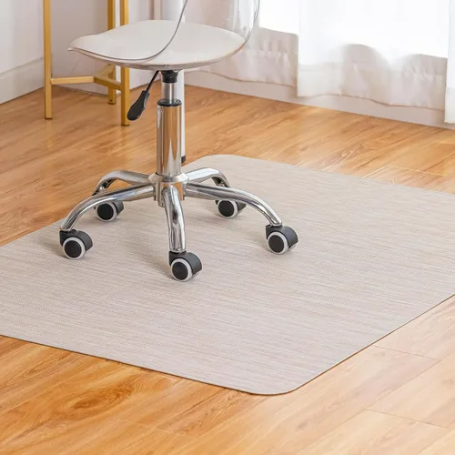 Miniatura 10 de Alfombrilla para silla de oficina para suelo de madera dura debajo del escritorio, alfombrilla para silla rodante de computadora para suelo