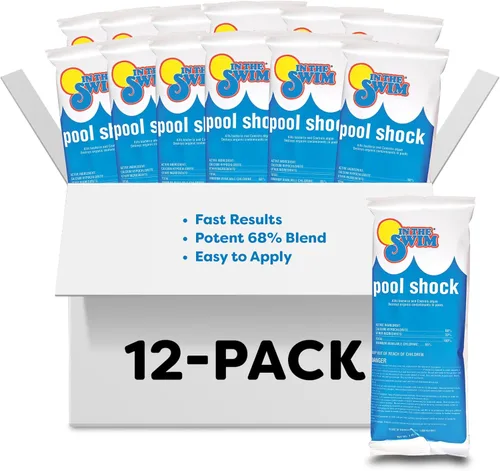 Miniatura 10 de In The Swim Pool Shock - Desinfectante granular Cal-Hypo 68% para agua cristalina - Defiende contra bacterias, algas y microorganismos - 25 libras