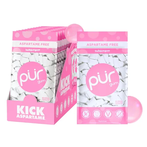 Miniatura 13 de PUR Gum Chicle sin Aspartamo 100% Xilitol Chicle con sabor natural a canela, 55 piezas (paquete de 1)