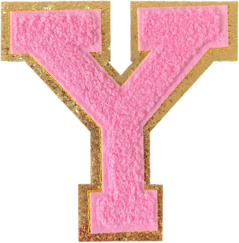 Miniatura 7 de GYGYL - 3 parches de letras deportivas de felpilla con purpurina, parches para planchar de tamaño grande para decoración de disfraces