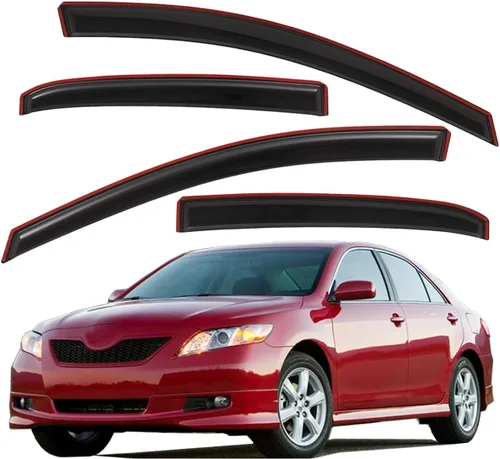 Lightronic Visera de Ventana de Ventilación Automática con Clip en Canal Extra Durable, Compatible con Toyota Camry 2007-2011, Protección UV