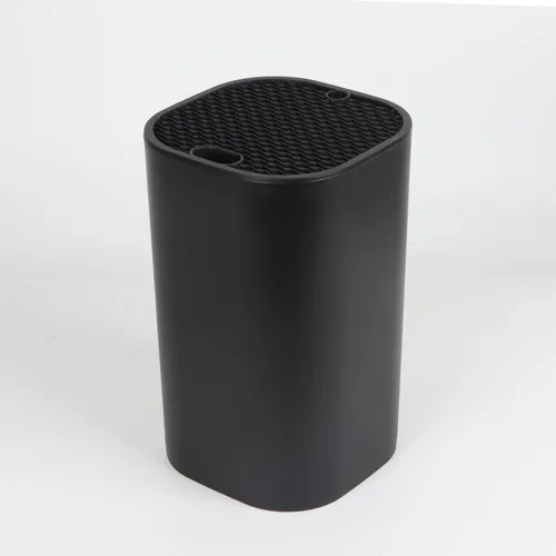 Miniatura 8 de Ninonly Bloque de cuchillos sin cuchillos 2 en 1 universal cuadrado para cocina con ranura para tijeras, ahorro de espacio, almacenamiento de Negro