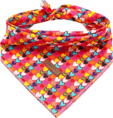 Miniatura 44 de Lionheart Glory Bandana para perro, bufanda azul para perro, estampado de cerveza, ajustable para perros pequeños a grandes