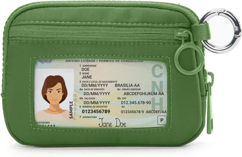 Miniatura 16 de La Cartera Iris con Cremallera y Ranura para Tarjetas con Ventana para Identificación, Monedero para Mujer con Cremallera, Llavero Mini Portátil