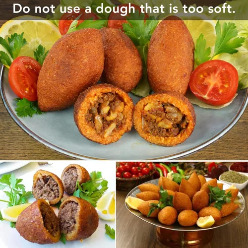 Miniatura 6 de Máquina para hacer albóndigas, 9 rejillas manuales de pastel de carne casera, procesador de albóndigas para postres de pasteles fritos (transparente)