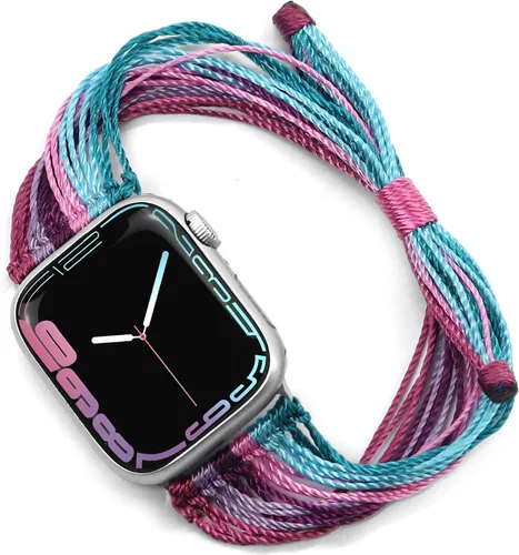 Miniatura 16 de JR.DM Correas de reloj bohemias compatibles con Apple Watch de 1.575 pulgadas, 1.614 pulgadas, 1.496 pulgadas, 1.732 pulgadas, 1.654 pulgadas, 1.772