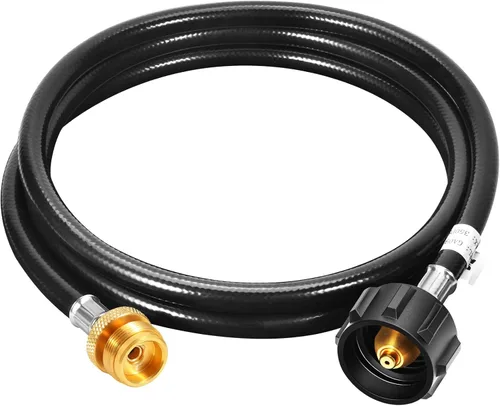 Miniatura 3 de GasSaf Manguera de Propano, Manguera Adaptadora de Propano de 1 libra a 20 libras, Conexión de Tanque de Propano Adecuada para Parrillas Weber Q