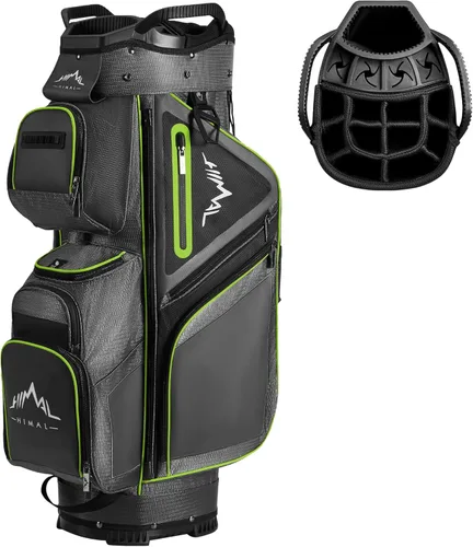 Miniatura 11 de UNIHIMAL Bolsa de carrito de golf Divisor organizador de 15 vías, bolsa de golf premium con asas cómodas y 14 bolsillos