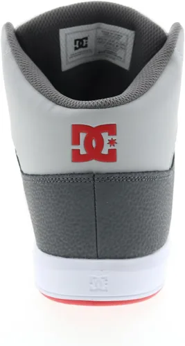 Miniatura 8 de DC Zapatos deportivos de skate de caña alta para hombre, BlancoGrisRojo (Wyr)