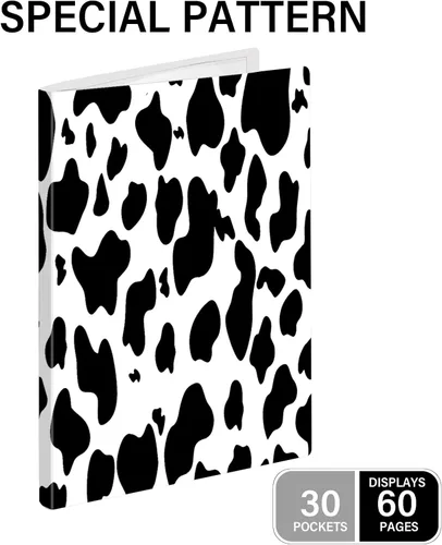 Miniatura 3 de Carpeta con fundas de plástico – Libros de presentación de 60 bolsillos, pantalla de 8.5 x 11 pulgadas, 120 páginas, carpeta de cartera con Negro-l39