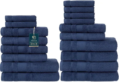 Miniatura 18 de Juego de 4 toallas de baño, 100% algodón turco prémium, toallas turcas de alta calidad para baño, de secado rápido, suaves y absorbentes, incluye 4