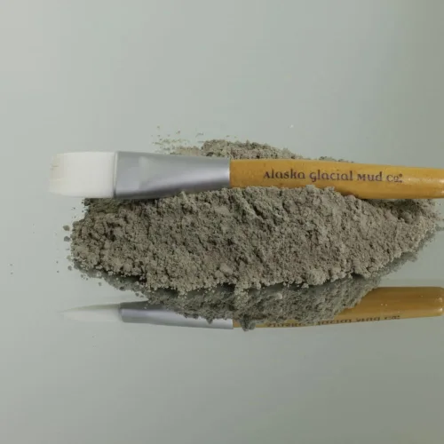 Miniatura 2 de Alaska - Cepillo de aplicación de máscara de barro glacial con acabado de madera natural, máscara facial de cerdas suaves y cepillo aplicador