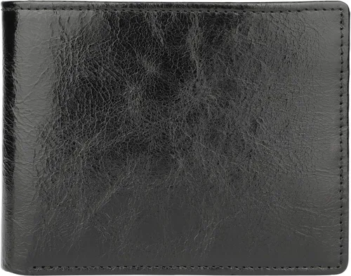 Miniatura 7 de Cartera para hombre-Cuero Genuino RFID Bloqueo Billetera Bifold Elegante Con Ventana 2 ID