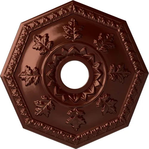 Miniatura 29 de Ekena Millwork CM18NTFCS Nottingham Medallón de techo, cobre flash