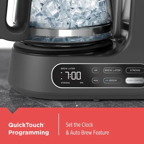 Miniatura 6 de BLACK+DECKER Split Brew - Cafetera digital de 12 tazas, CM0122, café helado o caliente, programable, toque rápido, mantiene el calor de 4 horas