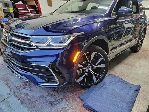 Miniatura 3 de iJDMTOY Kit de luz de marcador frontal frontal LED ámbar transparente europeo compatible con Volkswagen 2018 en adelante Tiguan, escarabajo