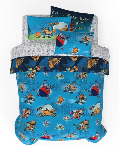 Miniatura 38 de Franco - Juego de ropa de cama para niños, edredón y sábanas supersuaves con funda de almohada, 5 piezas, tamaño individual, Jurassic World, 6A1348