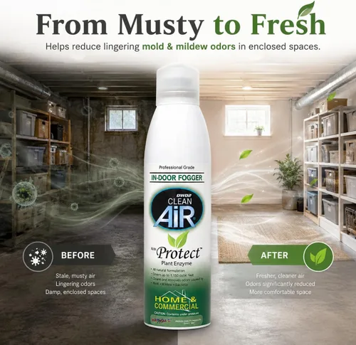 Miniatura 5 de DWD2 Protect™ Home & Commercial Tratamiento de Moho a Base de Plantas Eliminador de Olores de Moho con Nebulizador - Solución ecológica para un