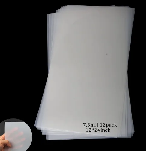 Miniatura 8 de EGOSKY 12 hojas de plantilla en blanco de 7 mil, 12 x 12 pulgadas, material de plantilla de plantilla Mylar para hacer tu propia plantilla