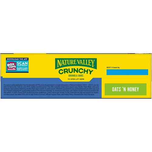 Miniatura 8 de Nature Valley Barras de granola crujientes, avena y miel, 30 unidades, 22.35 oz (15 bolsas)