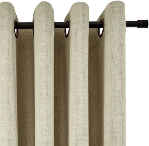 Miniatura 2 de Frelement Cortinas de lino de lino de bronce con ojales para interiores, tratamiento de ventanas para sala de estar, dormitorio, habitación