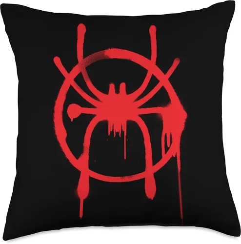 Miniatura 5 de Marvel Man Into The Spider-Verse - Almohada con icono rojo, 16 x 16 pulgadas, multicolor