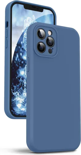 Miniatura 10 de Supdeal Funda de silicona líquida para iPhone 12 Pro Max, [protección de cámara] [antihuellas dactilares] [carga inalámbrica] Funda protectora de 4