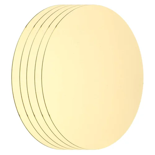 Miniatura 16 de MECCANIXITY 2 Piezas Placa Redonda de Latón, 150mm (5.91") de Diámetro Láminas de Cobre Puro, Lámina de Metal de Latón Cobre H62 de 0.5mm