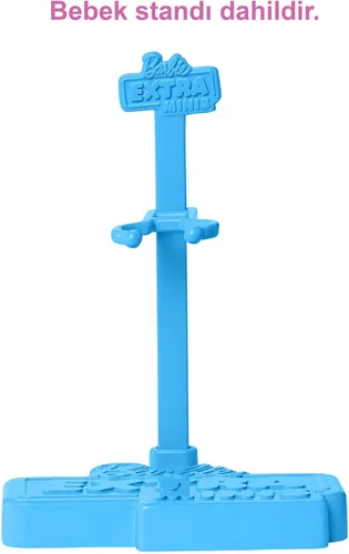 Miniatura 6 de Muñeca Barbie Extra Minis #2 (14 cm) con traje a cuadros de 2 piezas y chaqueta, con soporte para muñeca y accesorios que incluyen gafas de sol