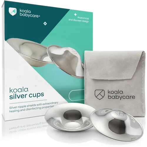 Miniatura 8 de Koala Babycare The Original - Tazas de lactancia 100% plateadas, protectores de pezones para lactancia, productos esenciales para lactancia materna