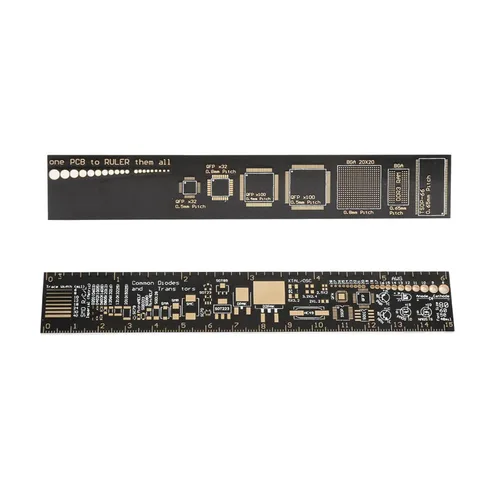 Miniatura 4 de Regla multifuncional de PCB de 6 pulgadas, regla de placa de circuito impreso de 5.9 in, medidor de ángulo, dispositivos, tablas espaciadoras