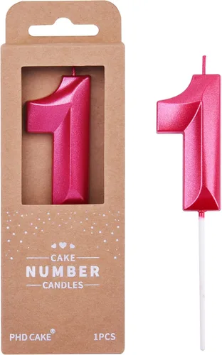Miniatura 62 de PHD CAKE Velas de cumpleaños de 2 números de 7 cm de oro con diamantes, velas de número dorado, velas de número para pastel, celebración de fiesta